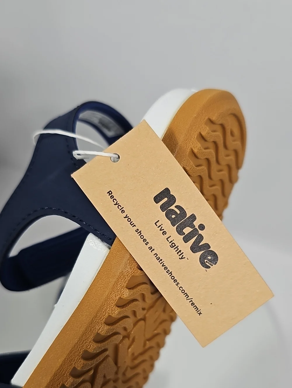 Native Charley Sandals C11 Regatta Blue Hook & Loop EVA NIB Beach Outdoor Travel